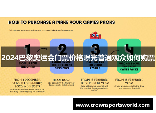 2024巴黎奥运会门票价格曝光普通观众如何购票